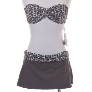 Swim Systems Boca Raton Banded Skirt Bandeau Top